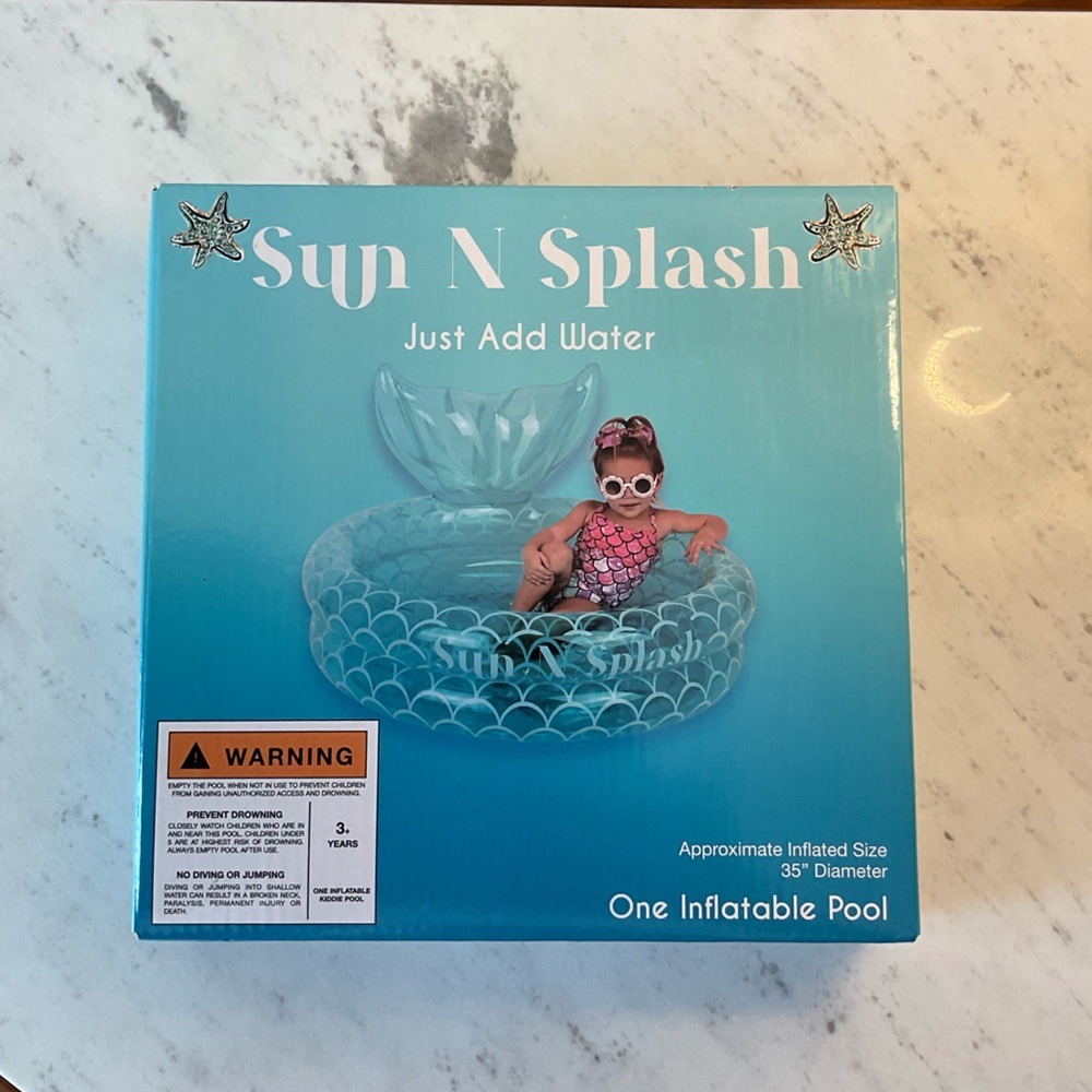 Sun N Splash Inflatable Pool (Blue)